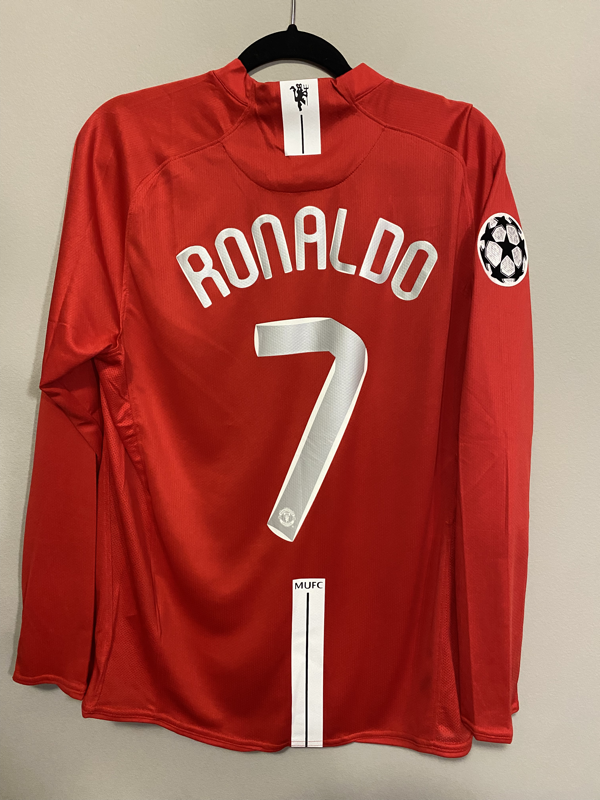 Manchester United 2008 Ronaldo UCL Final jersey 210VintageSoccerJerseys