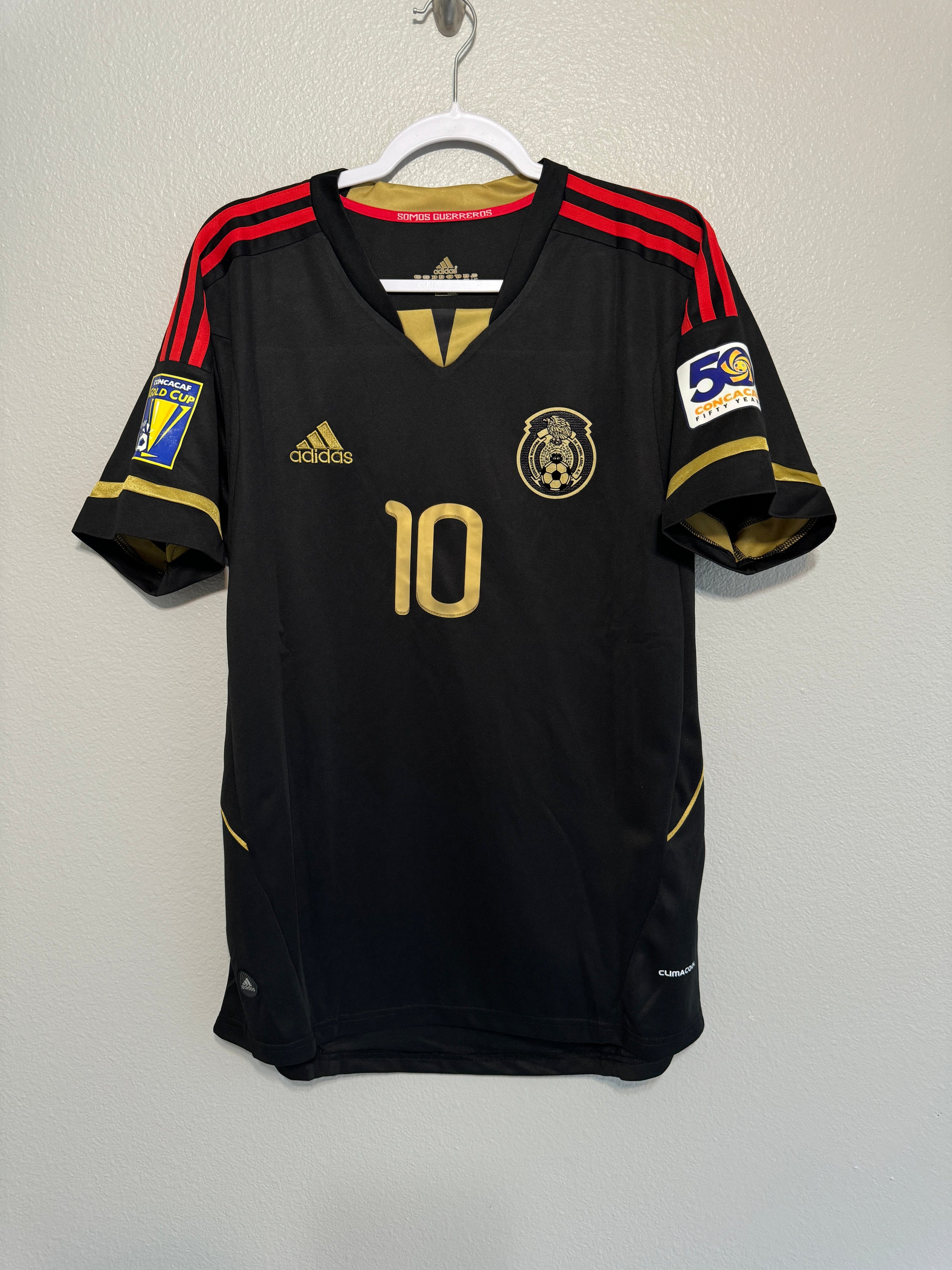 Mexico 2011 Giovani Dos Santos Gold Cup away jersey 210VintageSoccerJerseys